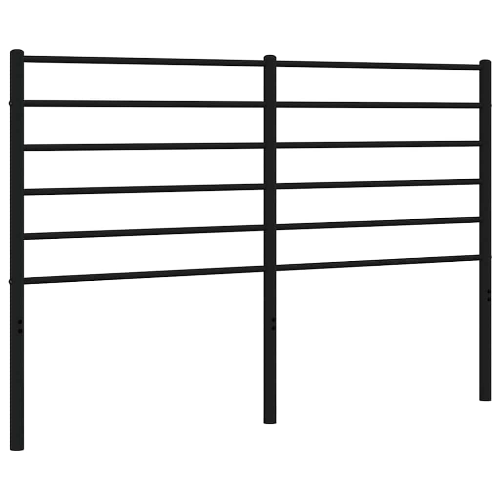 Metal Replace Headboard Black 135 cm