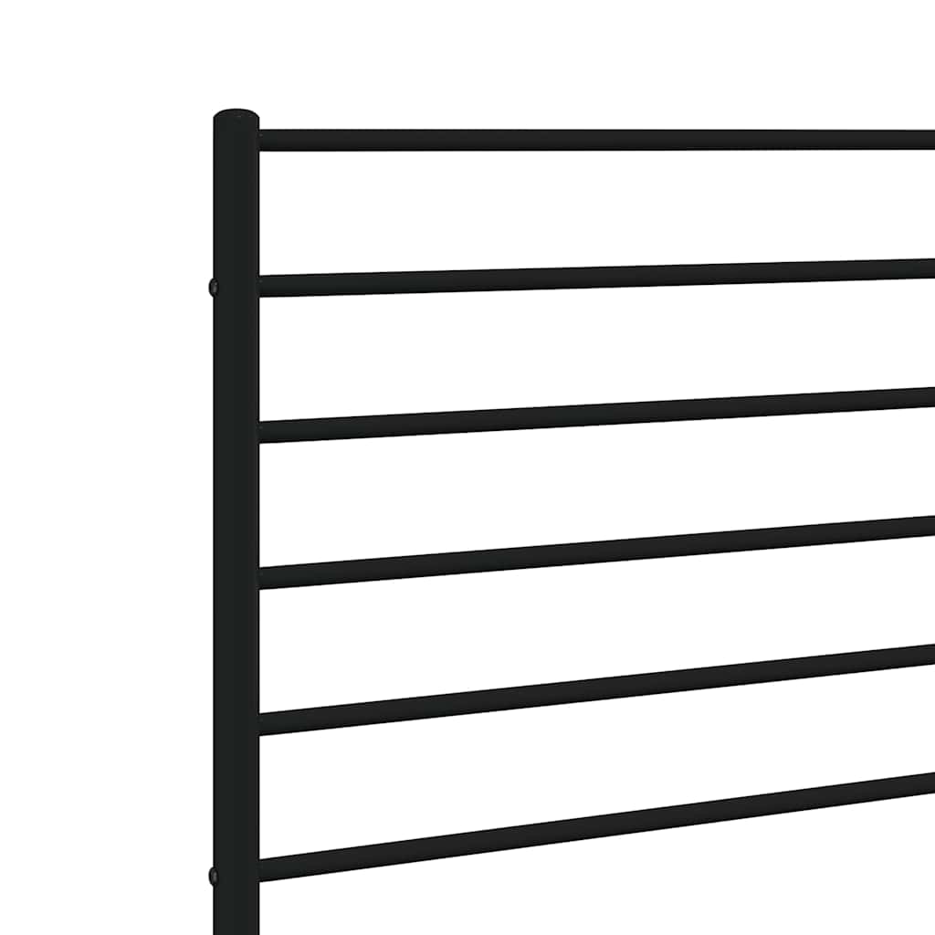 Metal Replace Headboard Black 135 cm