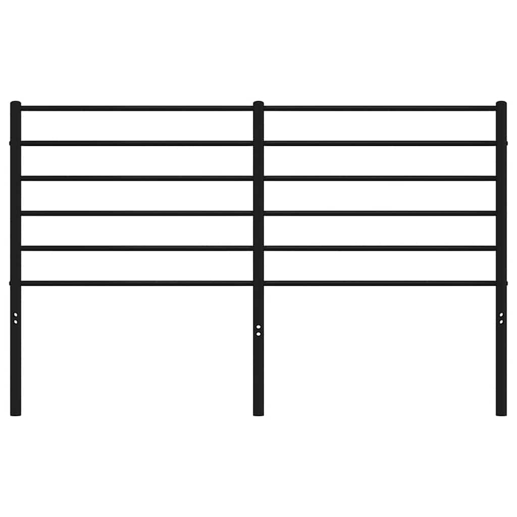 Metal Replace Headboard Black 150 cm