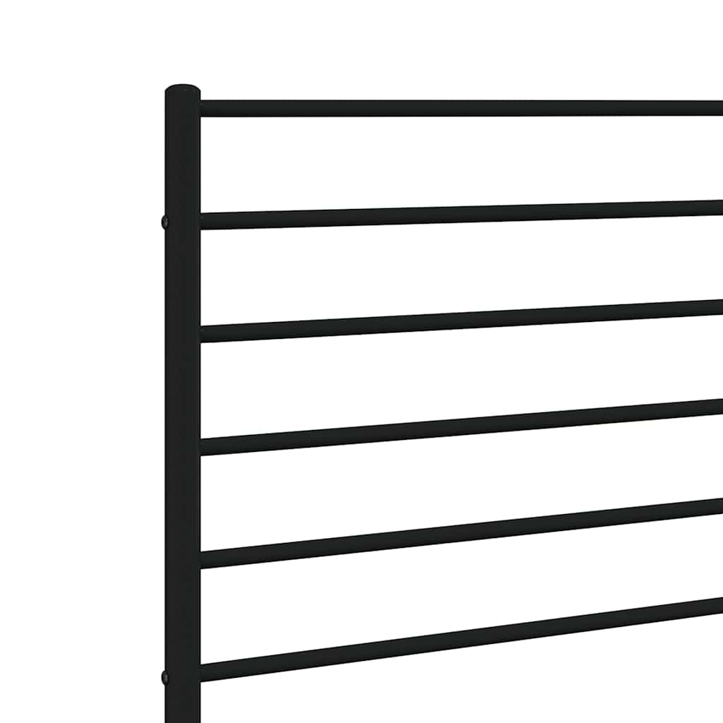 Metal Replace Headboard Black 150 cm