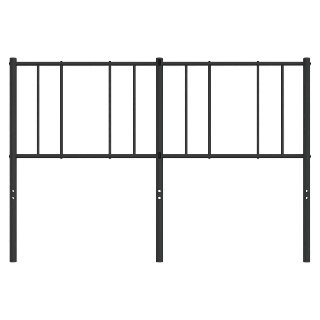 Metal Replace Headboard Black 135 cm