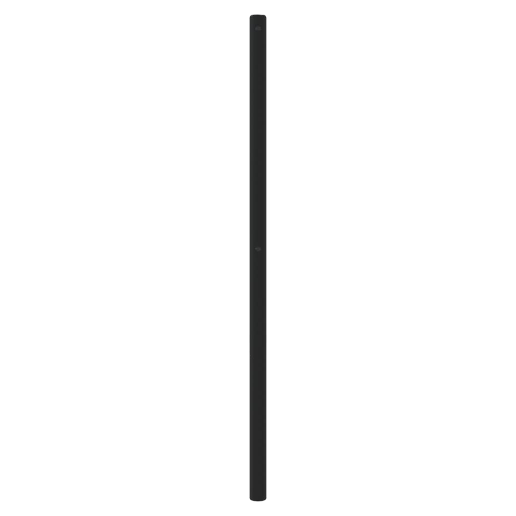 Metal Replace Headboard Black 135 cm