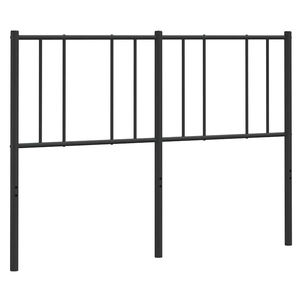 Metal Replace Headboard Black 150 cm