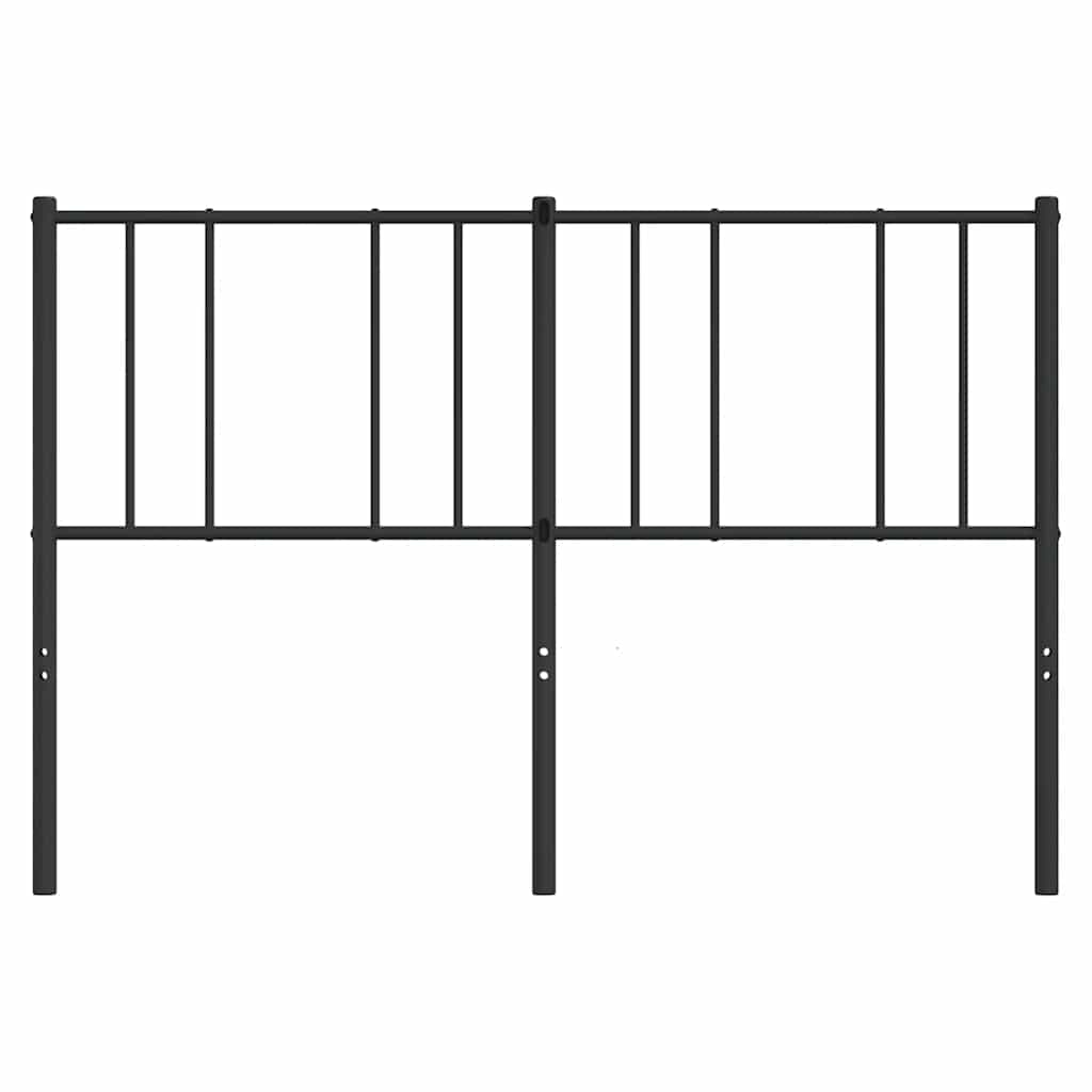 Metal Replace Headboard Black 150 cm