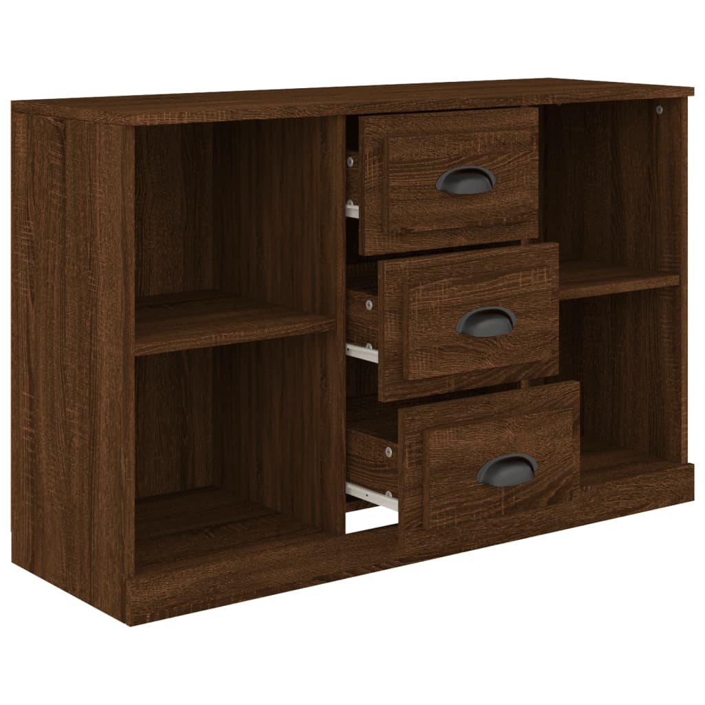 Sideboard Brown Oak 104.5x35.5x67.5 cm Engineered Wood