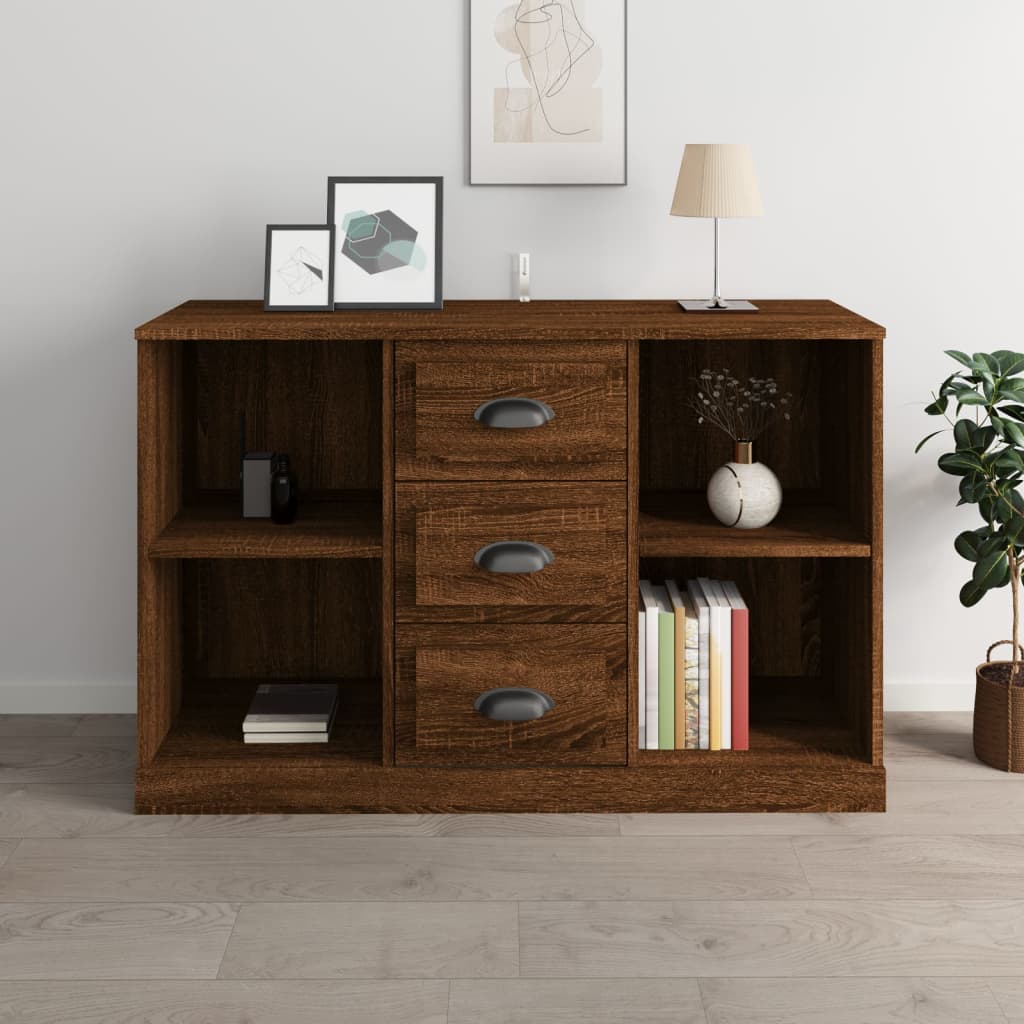 Sideboard Brown Oak 104.5x35.5x67.5 cm Engineered Wood