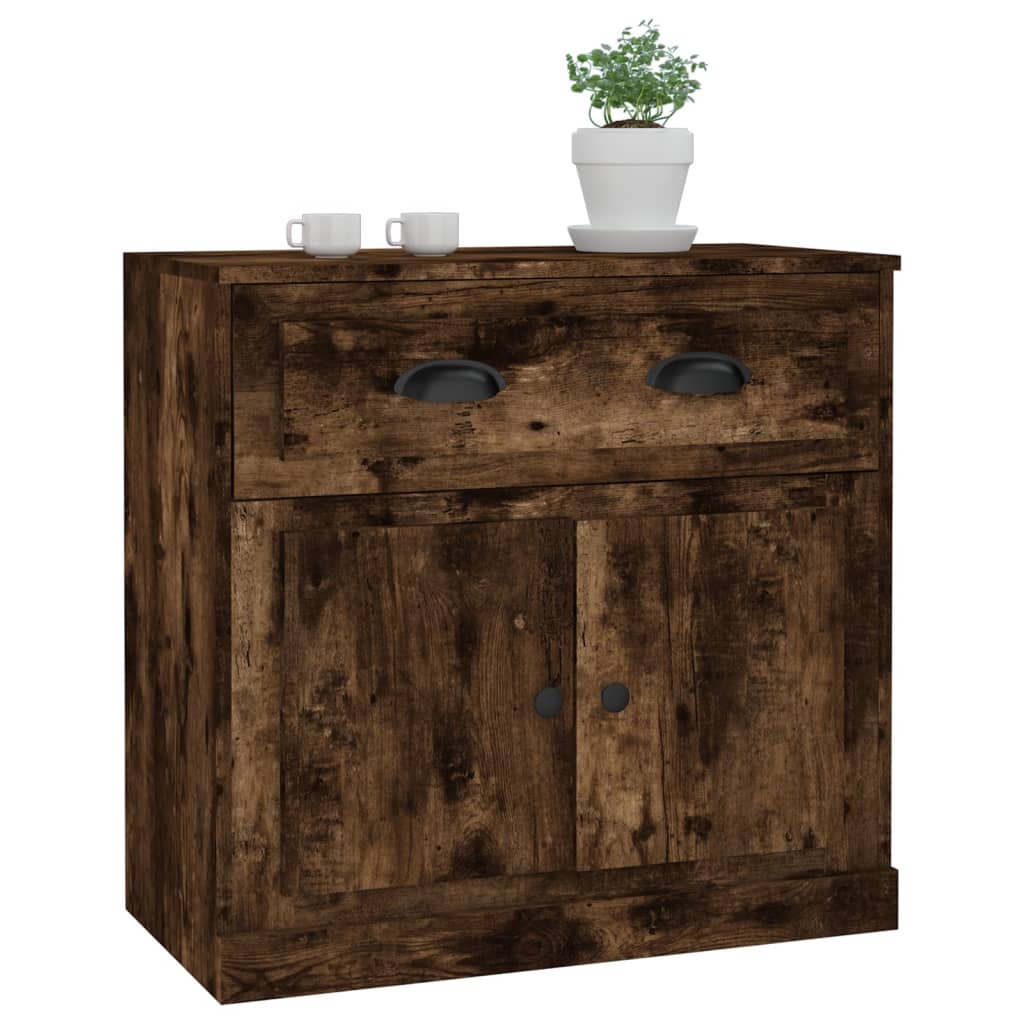 Sideboard Smoked Oak 70x35.5x67.5 cm Engineered Wood
