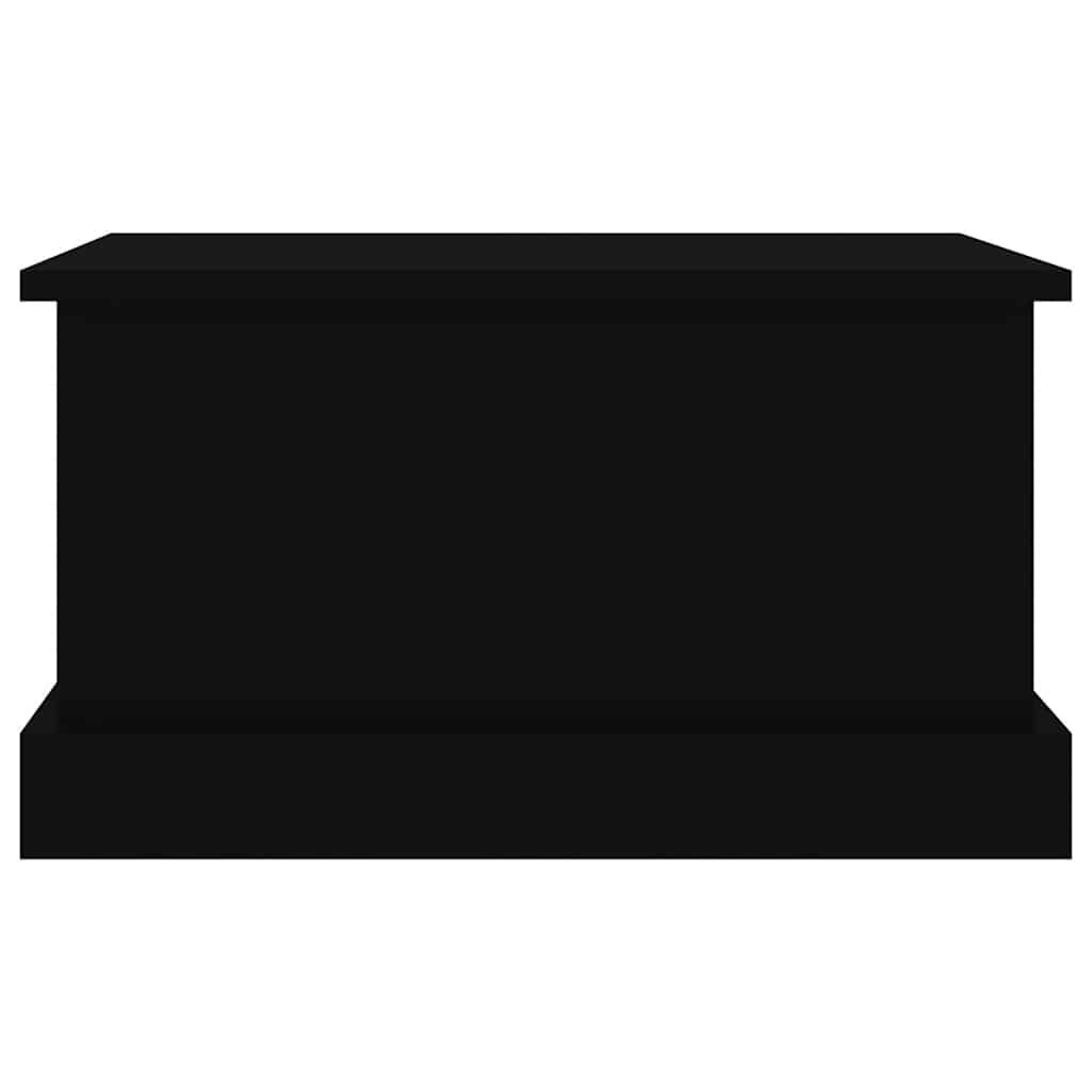 Storage Box Black 50x30x28 cm Engineered Wood