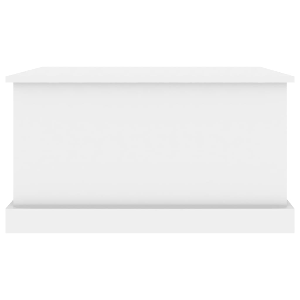Storage Box High Gloss White 70x40x38 cm Engineered Wood