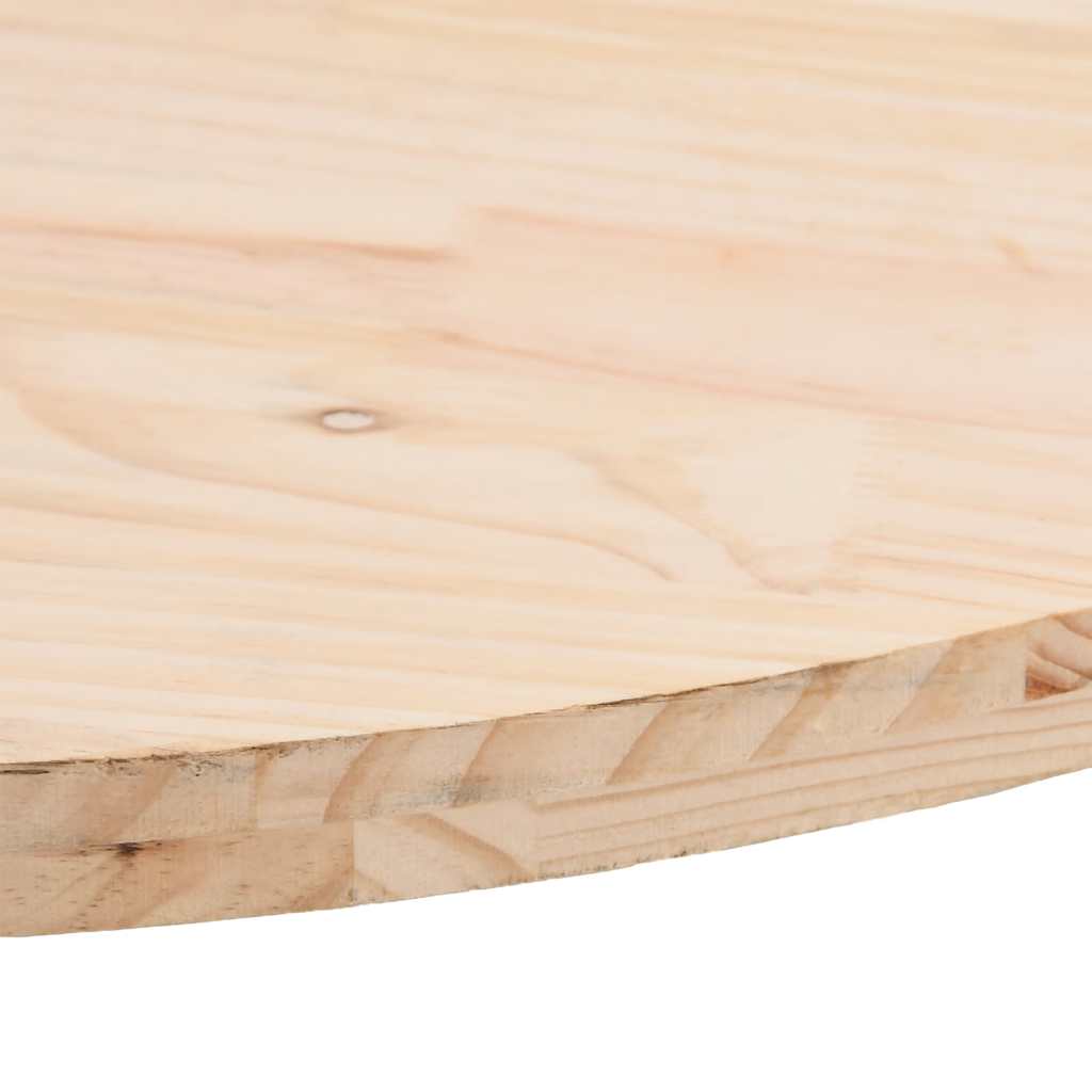 Table Top 90x45x2.5 cm Solid Wood Pine Oval