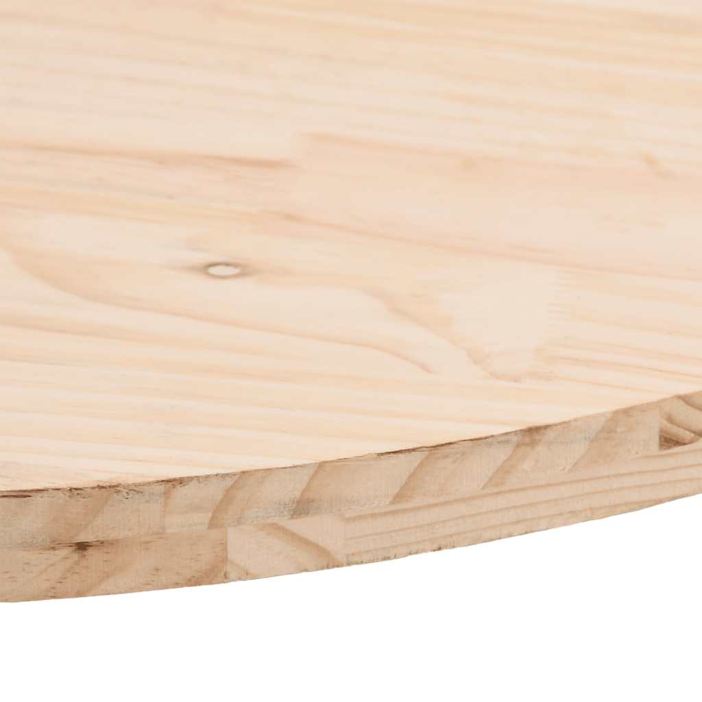 Table Top 100x50x2.5 cm Solid Wood Pine Oval
