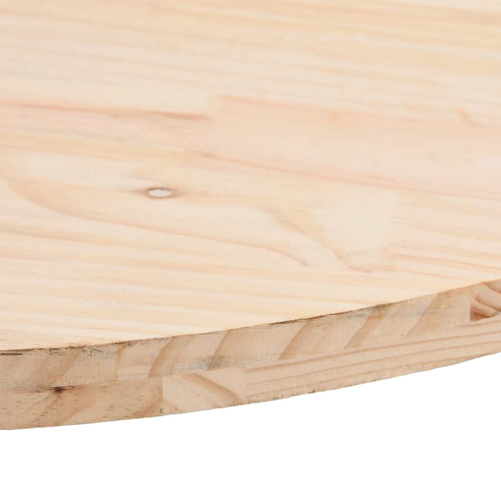 Table Top 110x55x2.5 cm Solid Wood Pine Oval