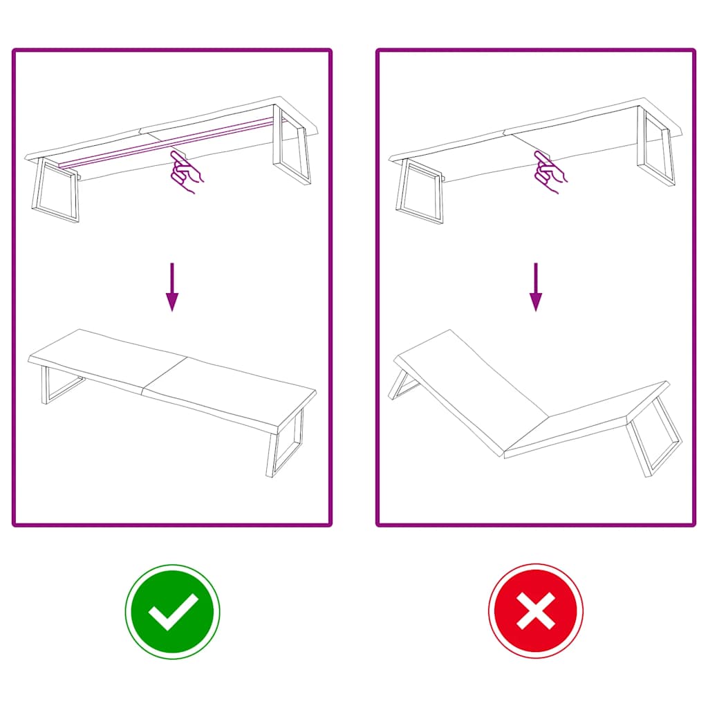 Table Top Light Brown 200x60x(2-4)cm Treated Solid Wood Live Edge