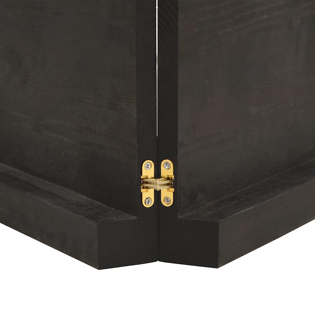 Table Top Dark Brown 120x50x(2-6) cm Treated Solid Wood Live Edge