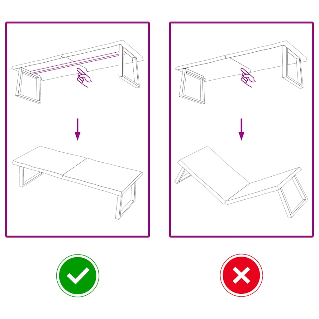 Table Top Dark Brown 160x50x(2-4) cm Treated Solid Wood Live Edge