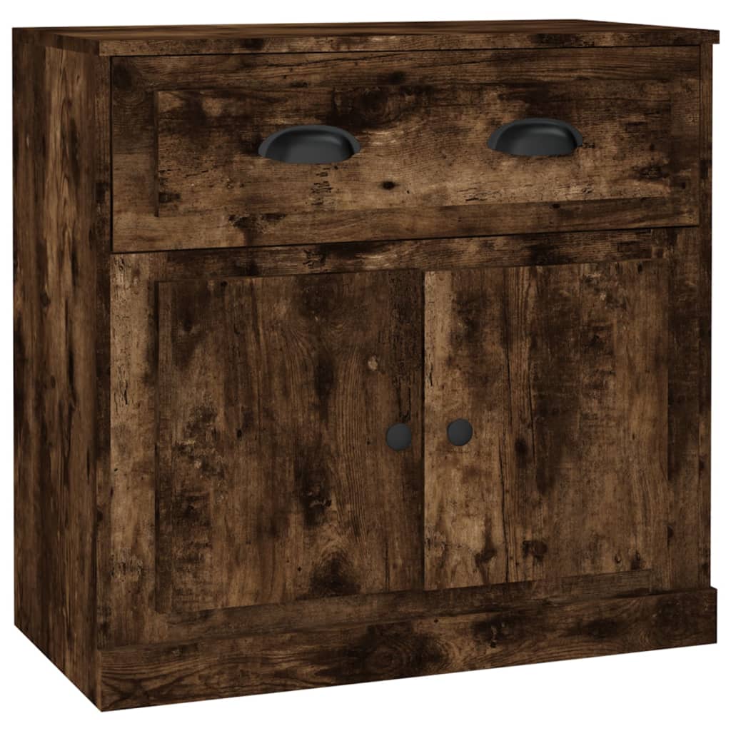 Sideboards 2 pcs Smoked Oak Engineered Wood