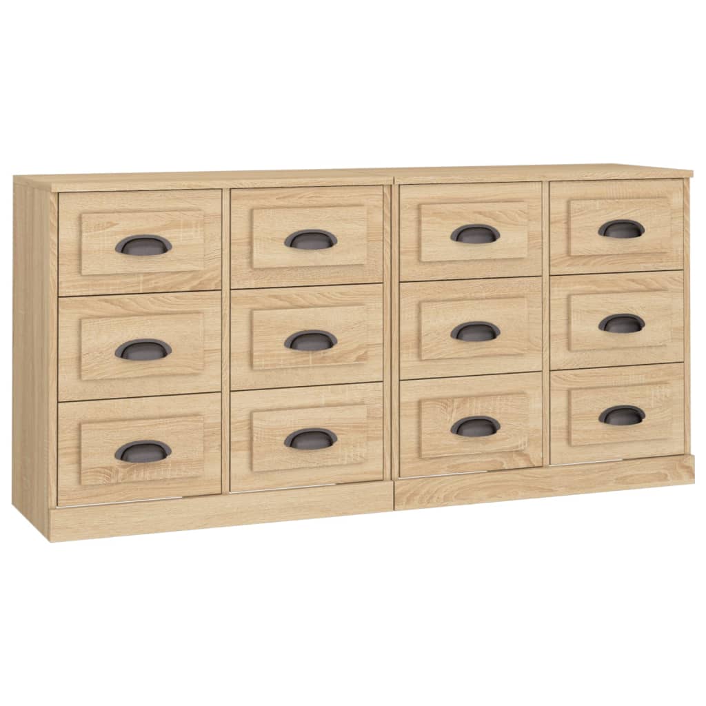 Sideboards 2 pcs Sonoma Oak Engineered Wood
