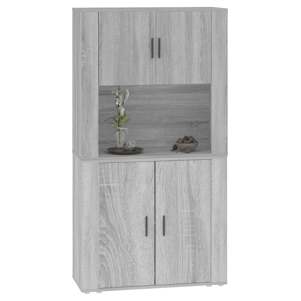Highboard Grey Sonoma Engineered Wood