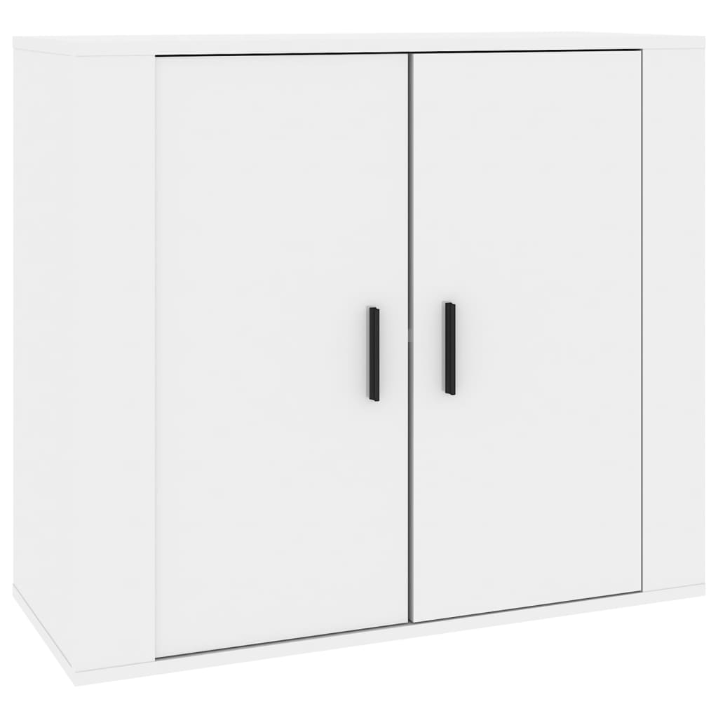 Sideboards 3 pcs High Gloss White Engineered Wood