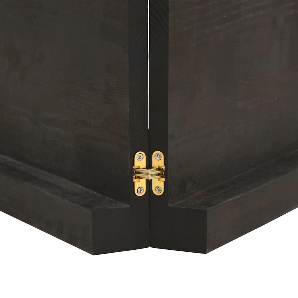 Table Top Dark Brown 120x60x6 cm Treated Solid Wood Oak