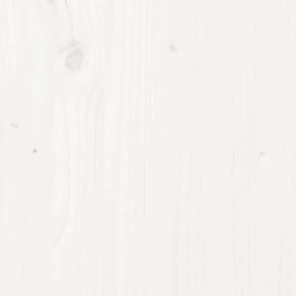 6 Piece Garden Lounge Set with Cushions White Solid Wood