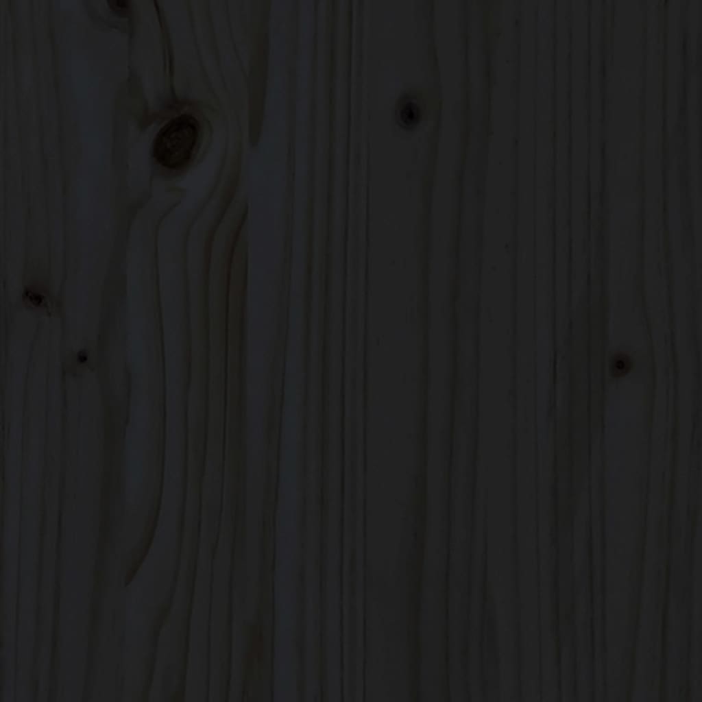 10 Piece Garden Lounge Set with Cushions Black Solid Wood