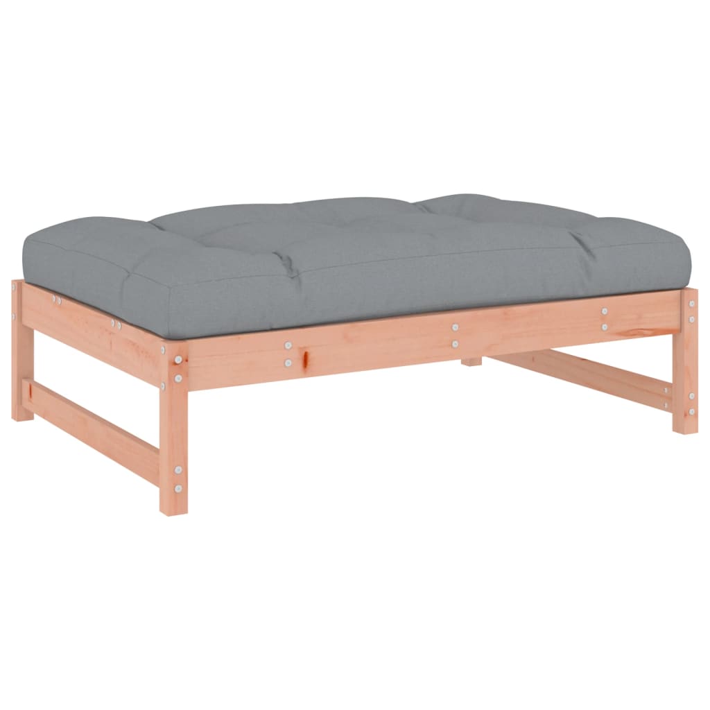 2 Piece Garden Lounge Set with Cushions Solid Wood Douglas