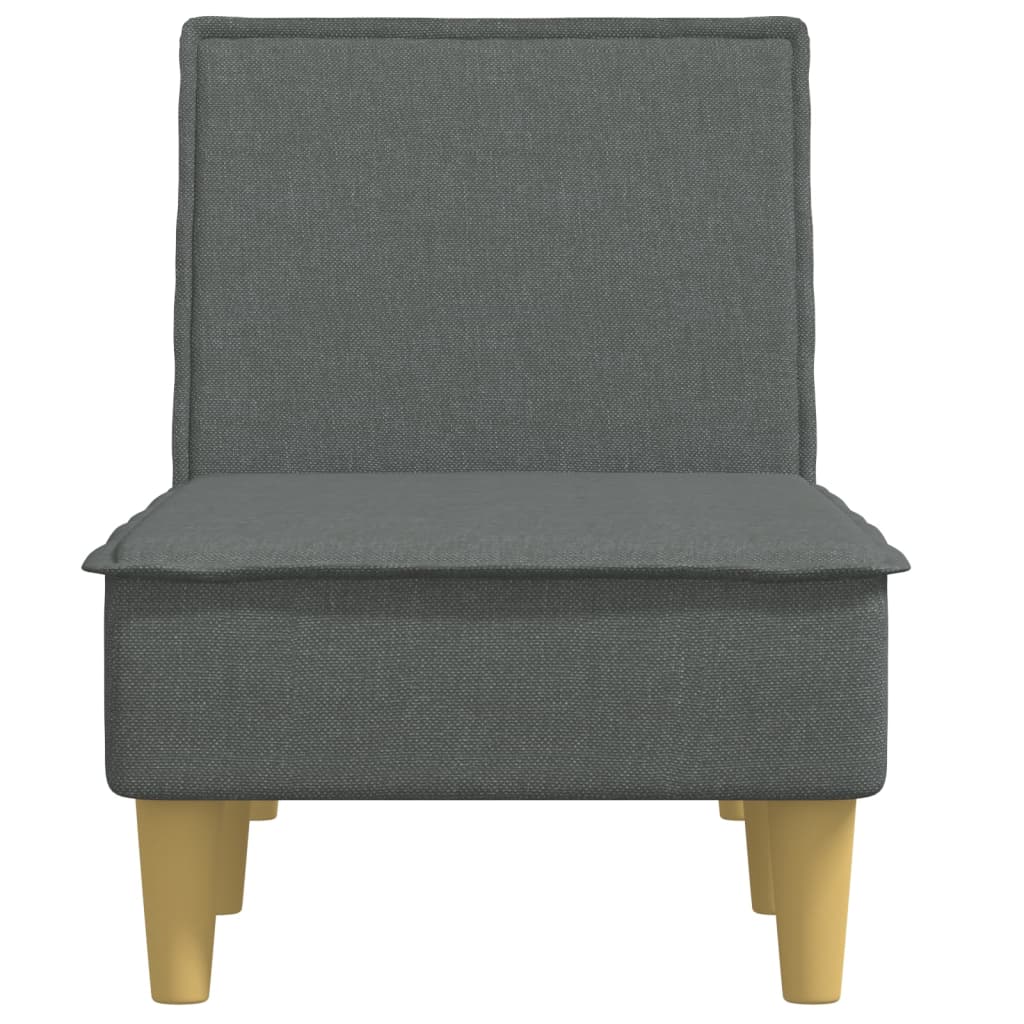 Chaise Longue Dark Grey Fabric
