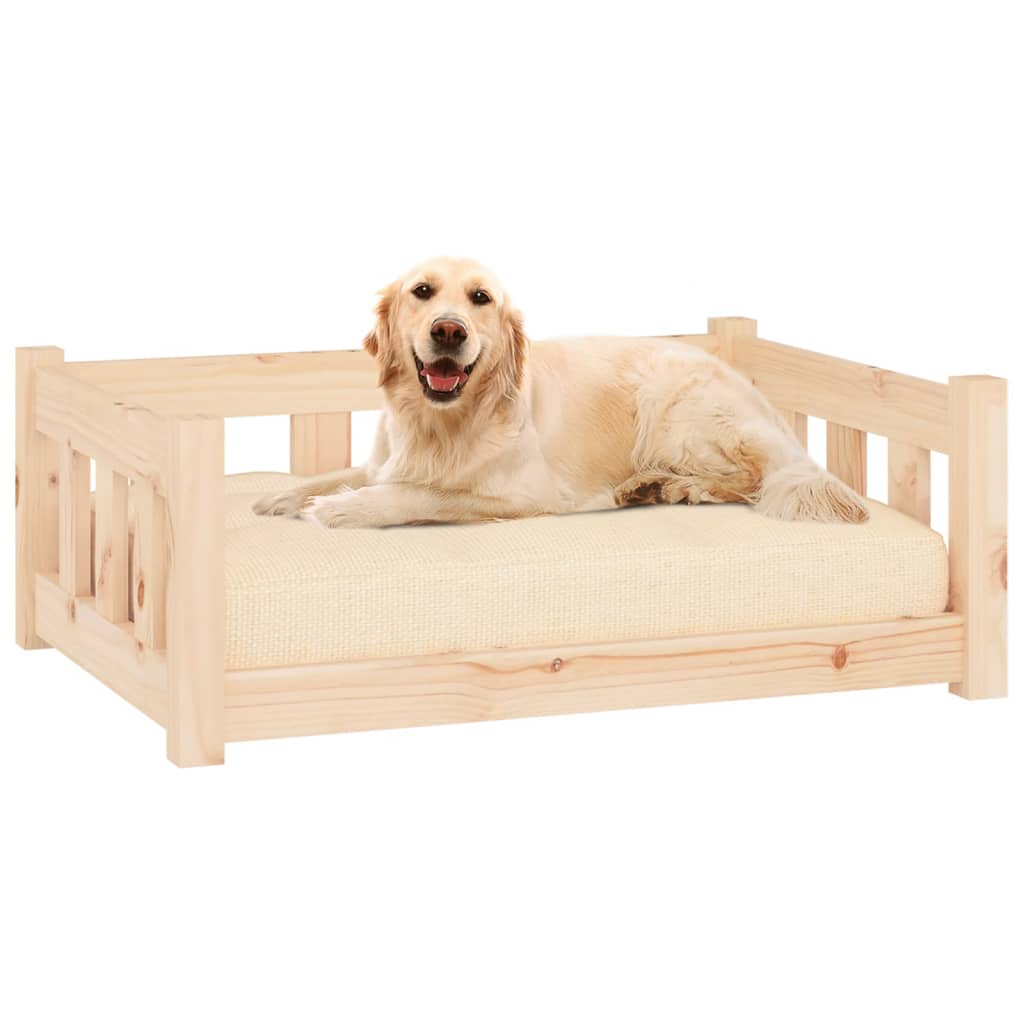 Dog Bed 75,5 x 55,5 x 28 cm Natural