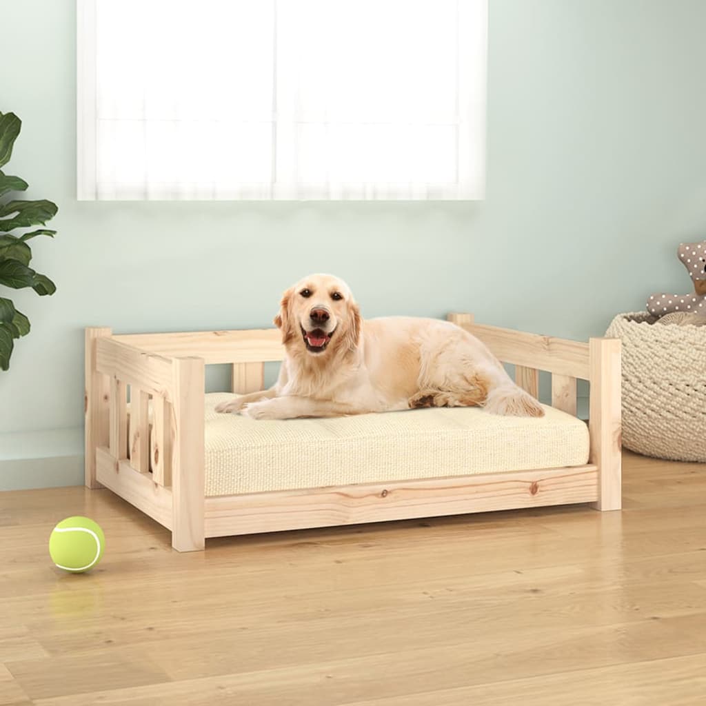 Dog Bed 75,5 x 55,5 x 28 cm Natural