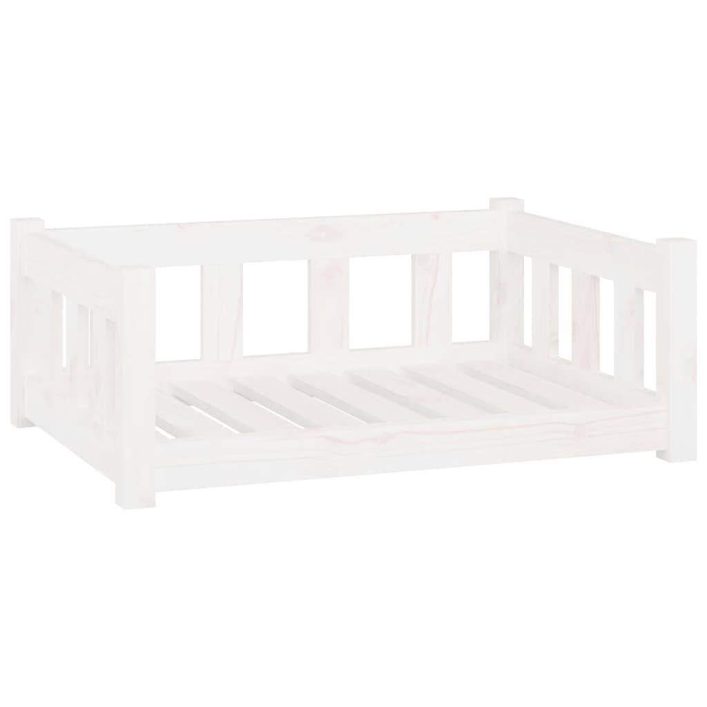Dog Bed 75,5 x 55,5 x 28 cm White