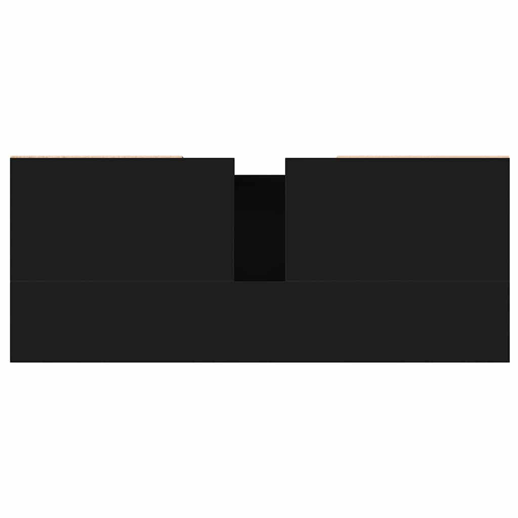 Bathroom Cabinet Black 80x33x60 cm Engineered Wood