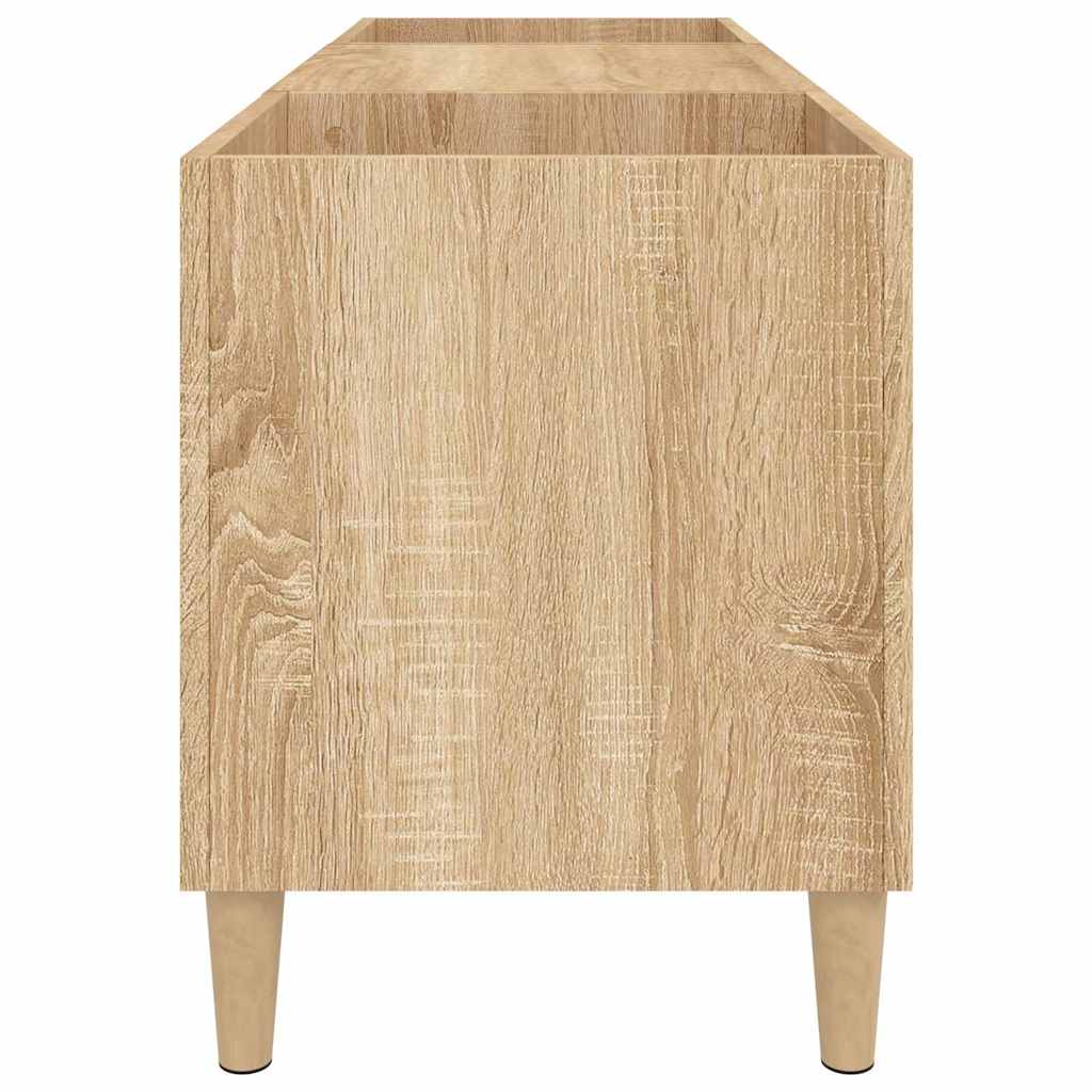 Record Cabinet Sonoma Oak 121x38x48 cm Engineered Wood