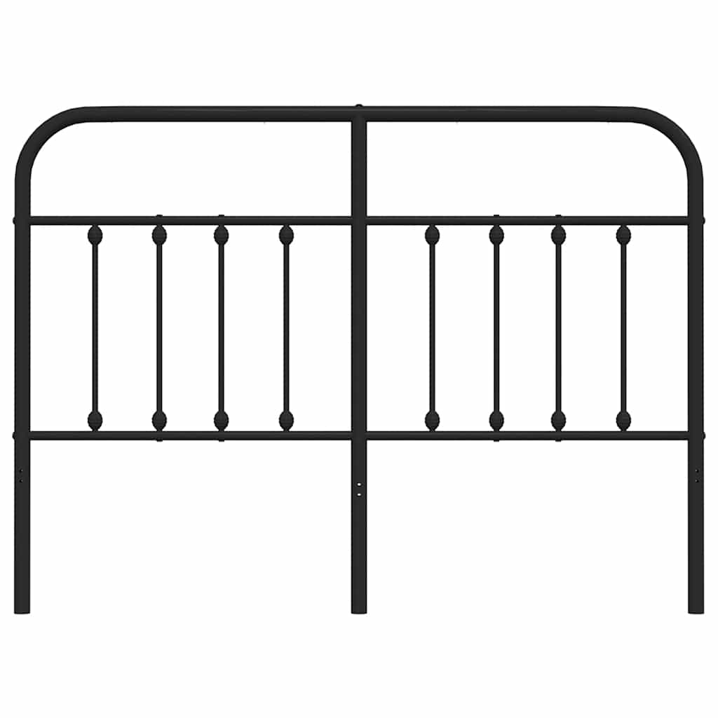 Metal Replace Headboard Black 150 cm