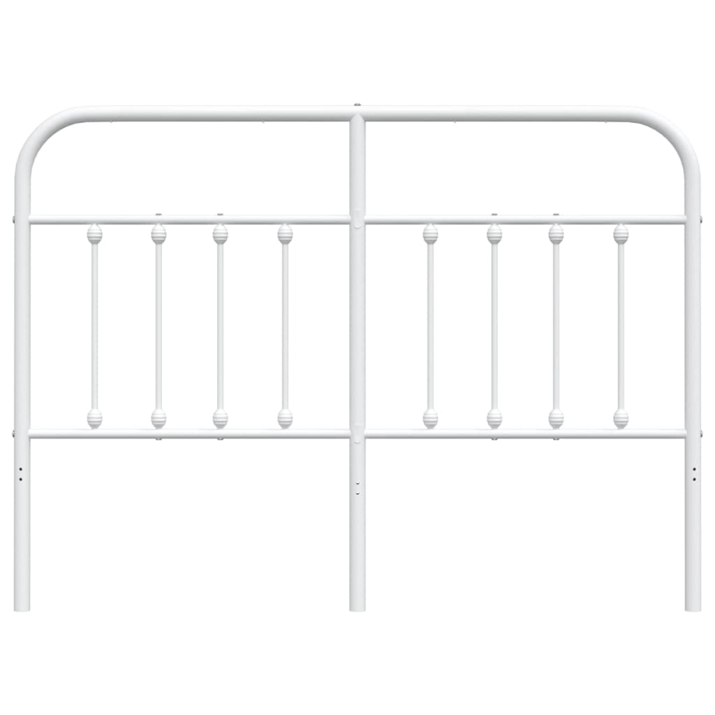 Metal Headboard White 137 cm Double