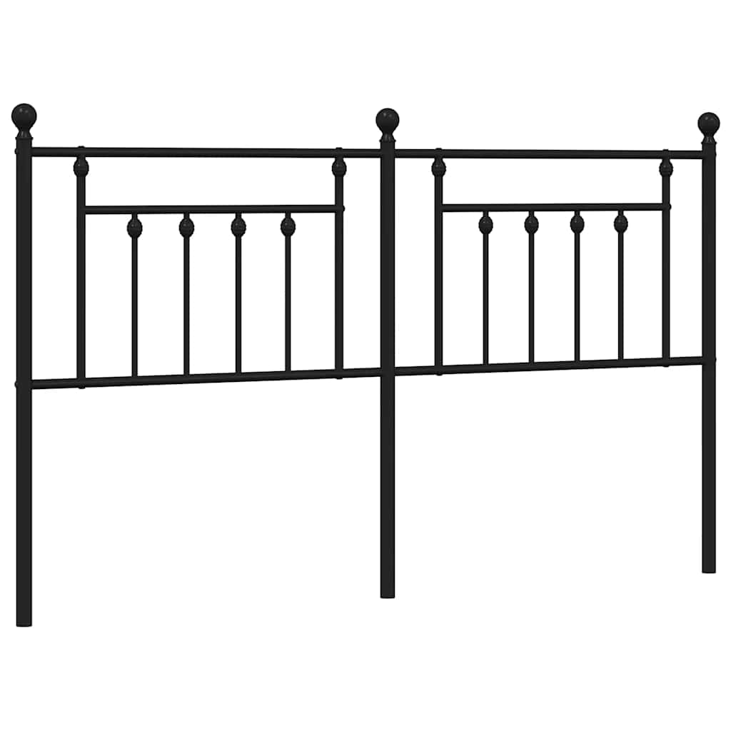 Metal Replace Headboard Black 180 cm