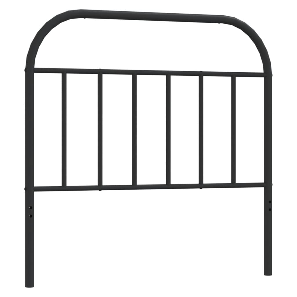 Metal Replace Headboard Black 107 cm