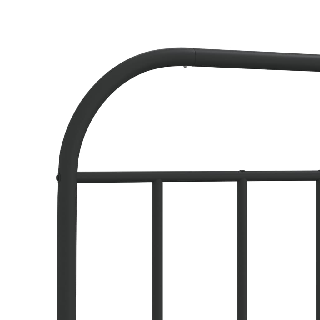 Metal Replace Headboard Black 107 cm