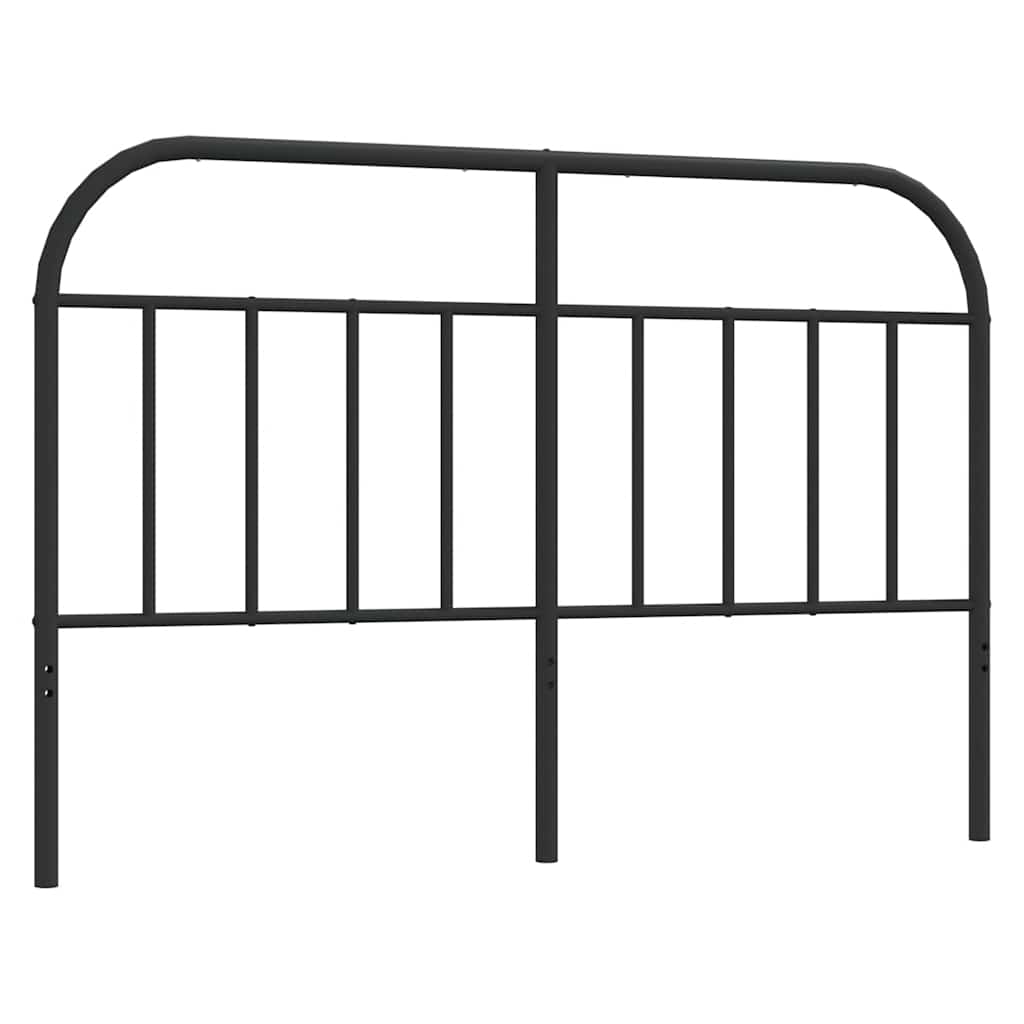 Metal Replace Headboard Black 135 cm