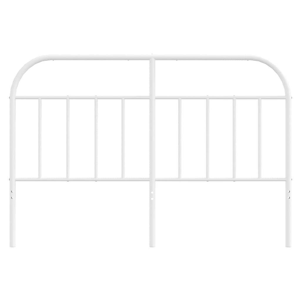 Metal Headboard White 152 cm Queen
