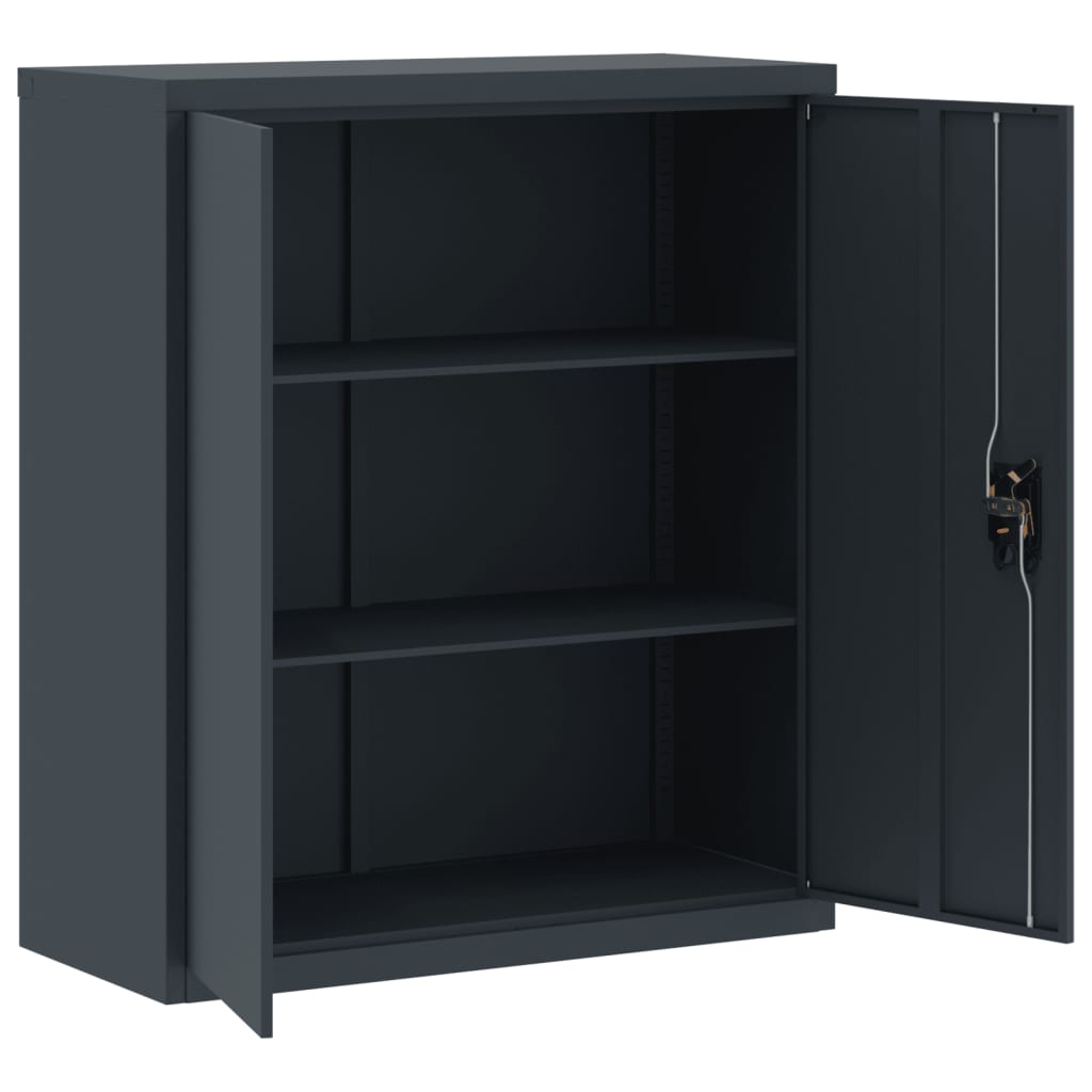 File Cabinet Anthracite 90x40x105 cm Steel