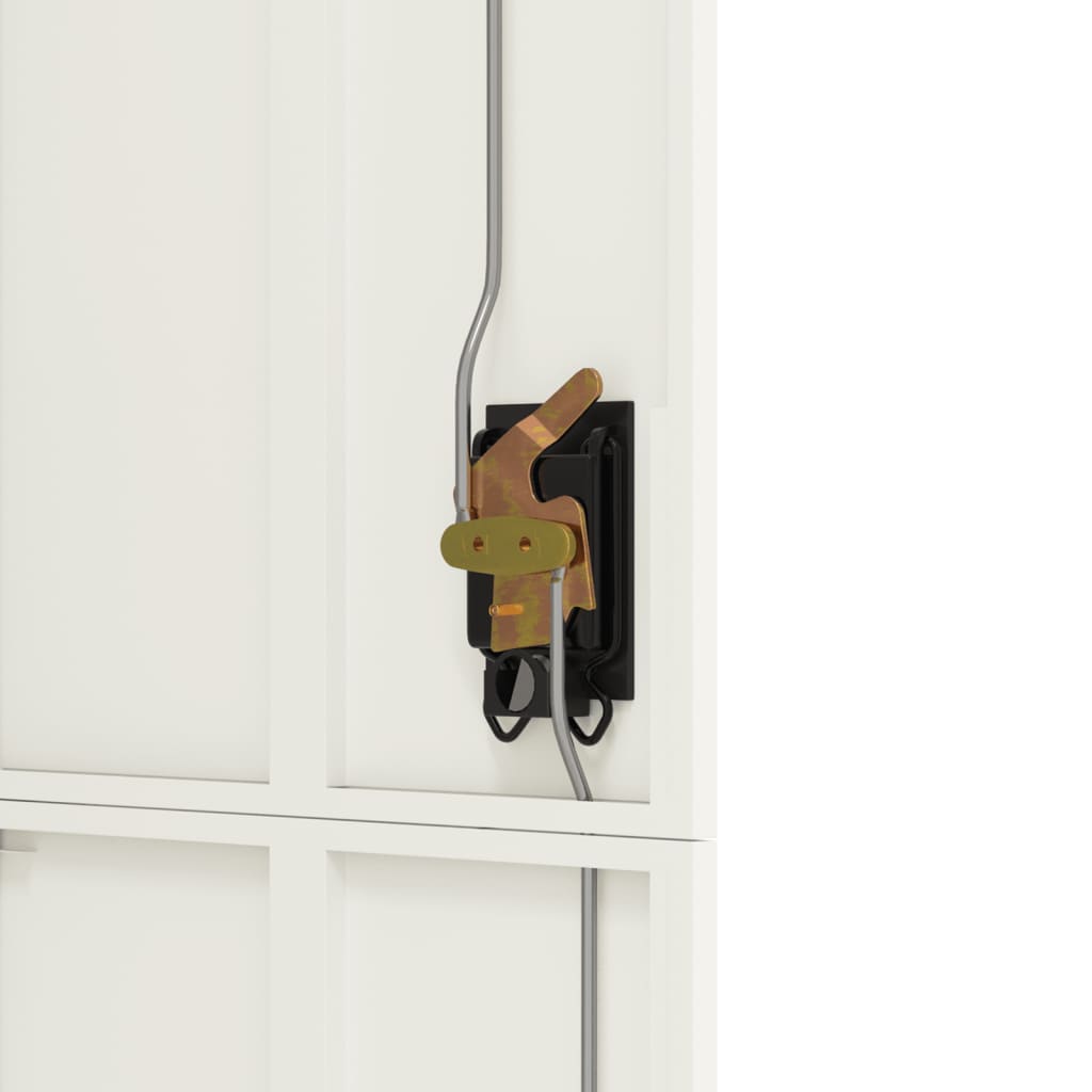 File Cabinet White 90x40x180 cm Steel