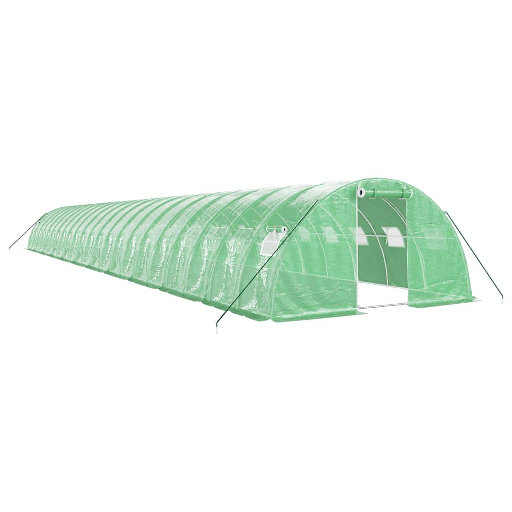 Greenhouse with Steel Frame Green 88 m? 22x4x2 m