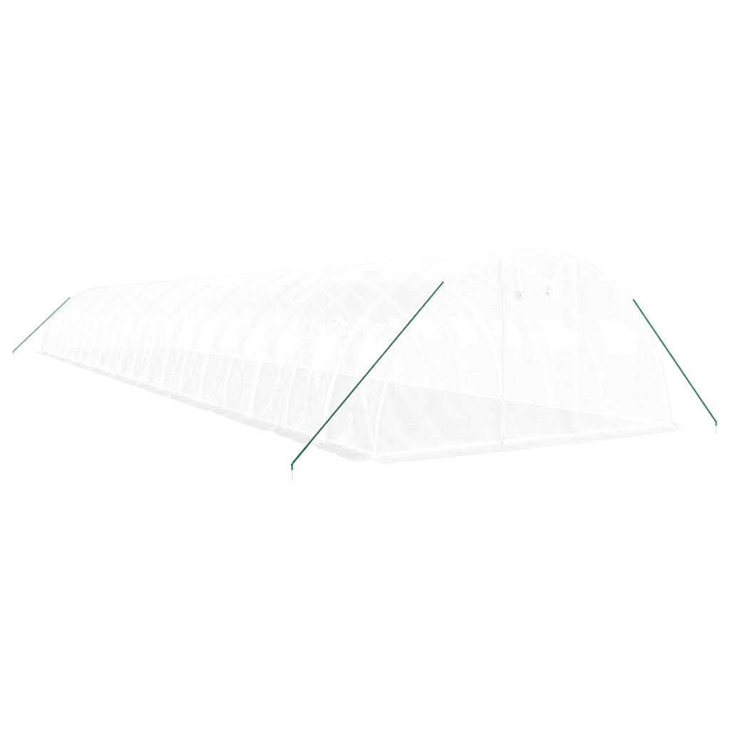 Greenhouse with Steel Frame White 80 m? 20x4x2 m