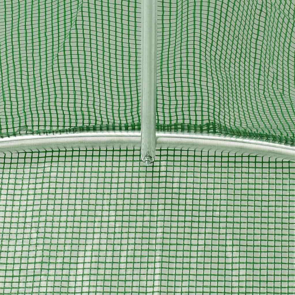 Greenhouse with Steel Frame Green 24 m? 6x4x2.85 m