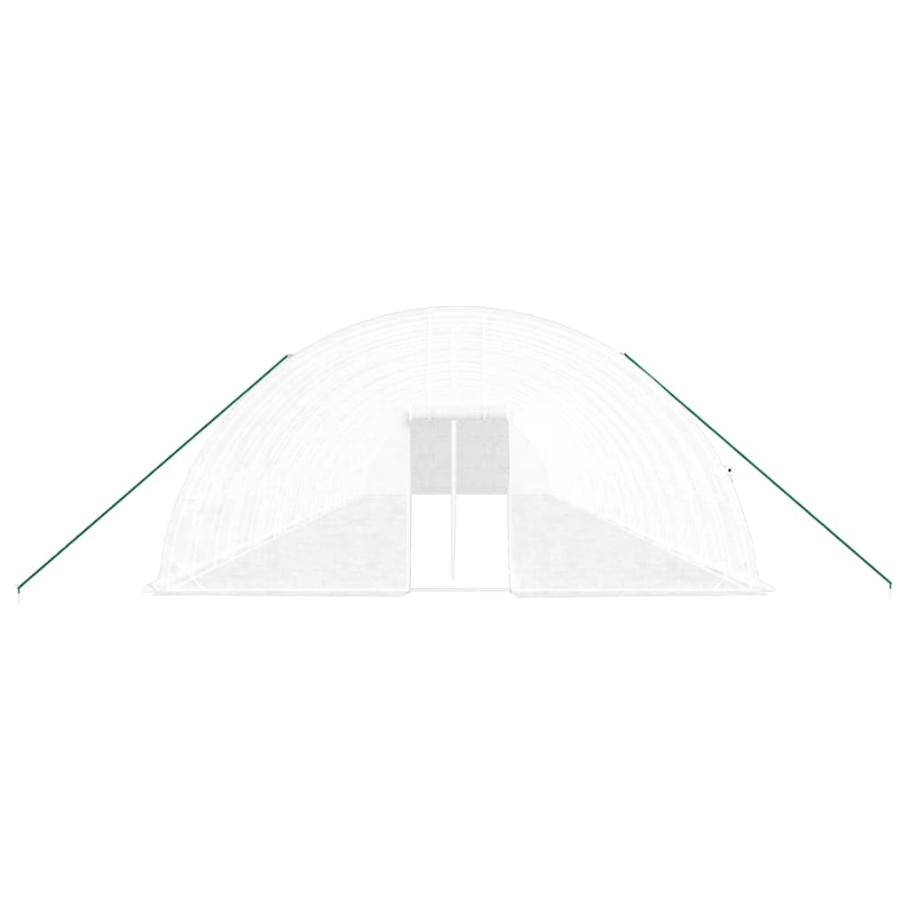 Greenhouse with Steel Frame White 132 m² 22x6x2.85 m
