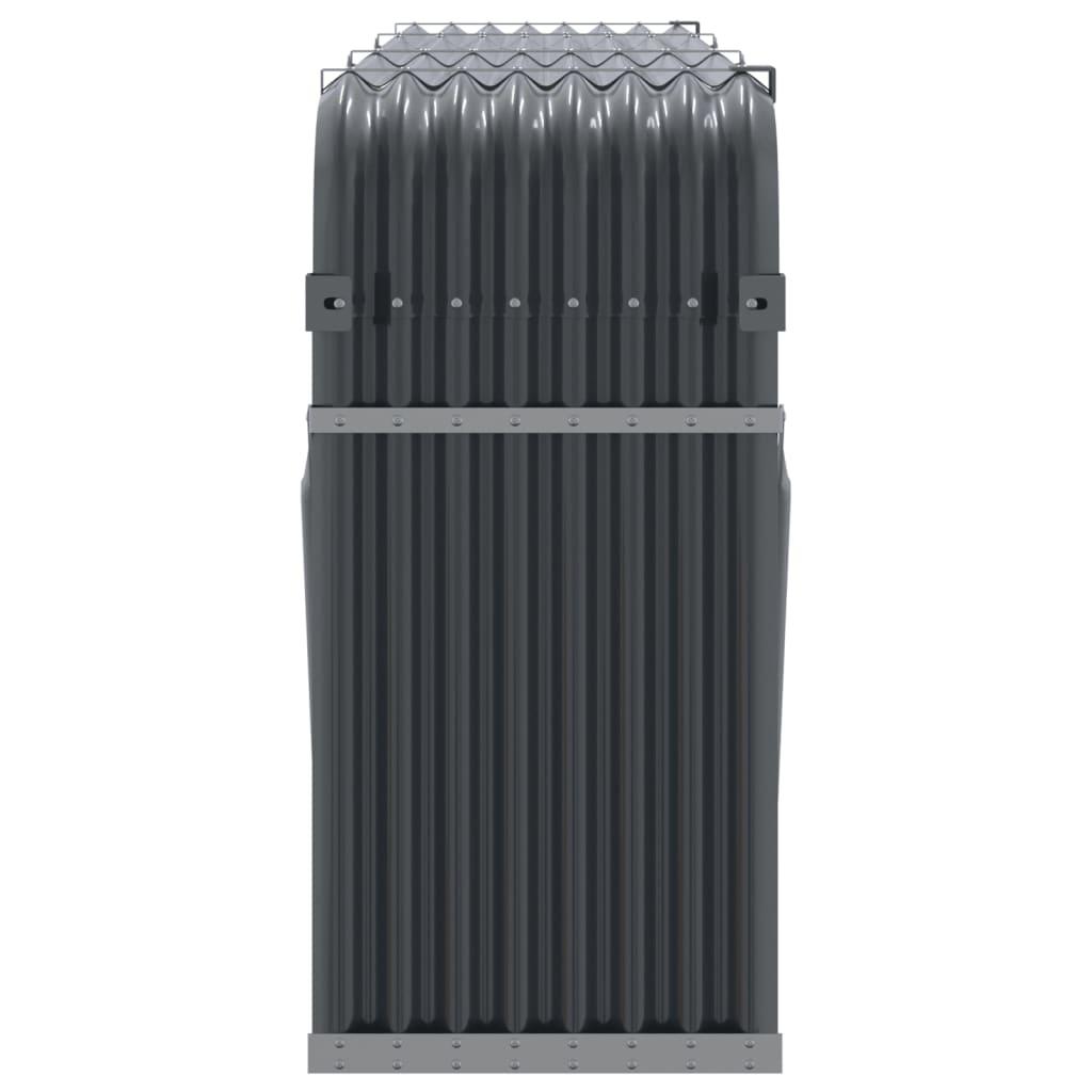 Log Holder Anthracite 234x45x100 cm Galvanised Steel