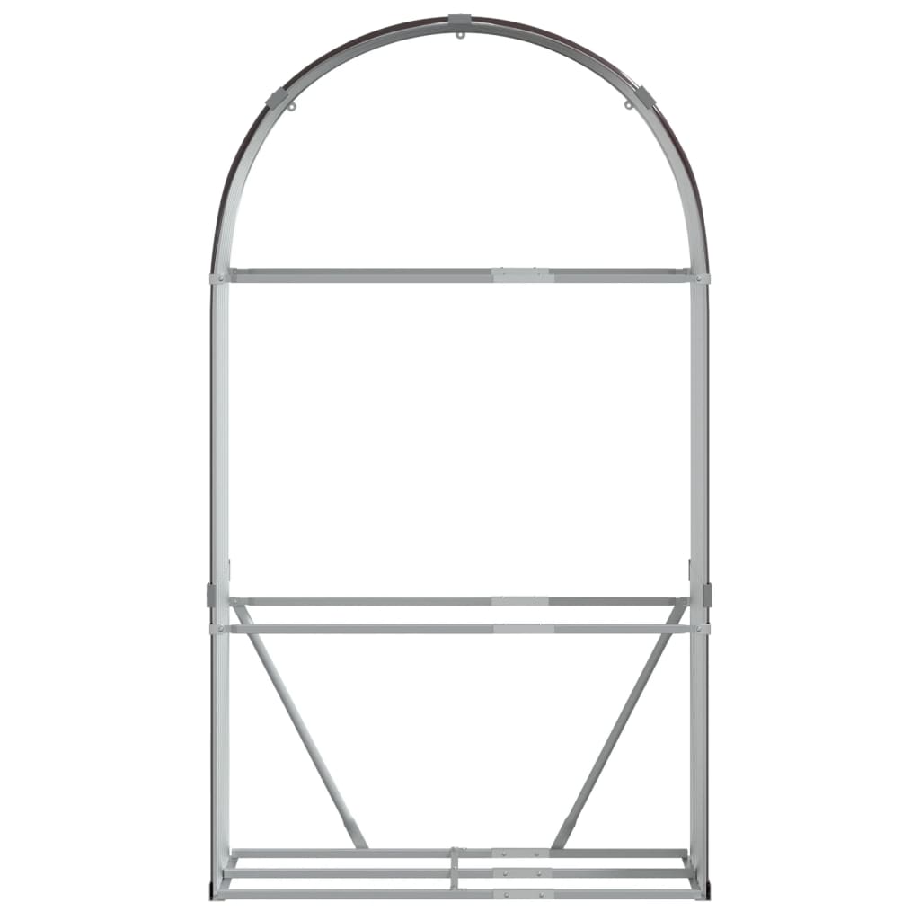 Log Holder Brown 120x45x210 cm Galvanised Steel