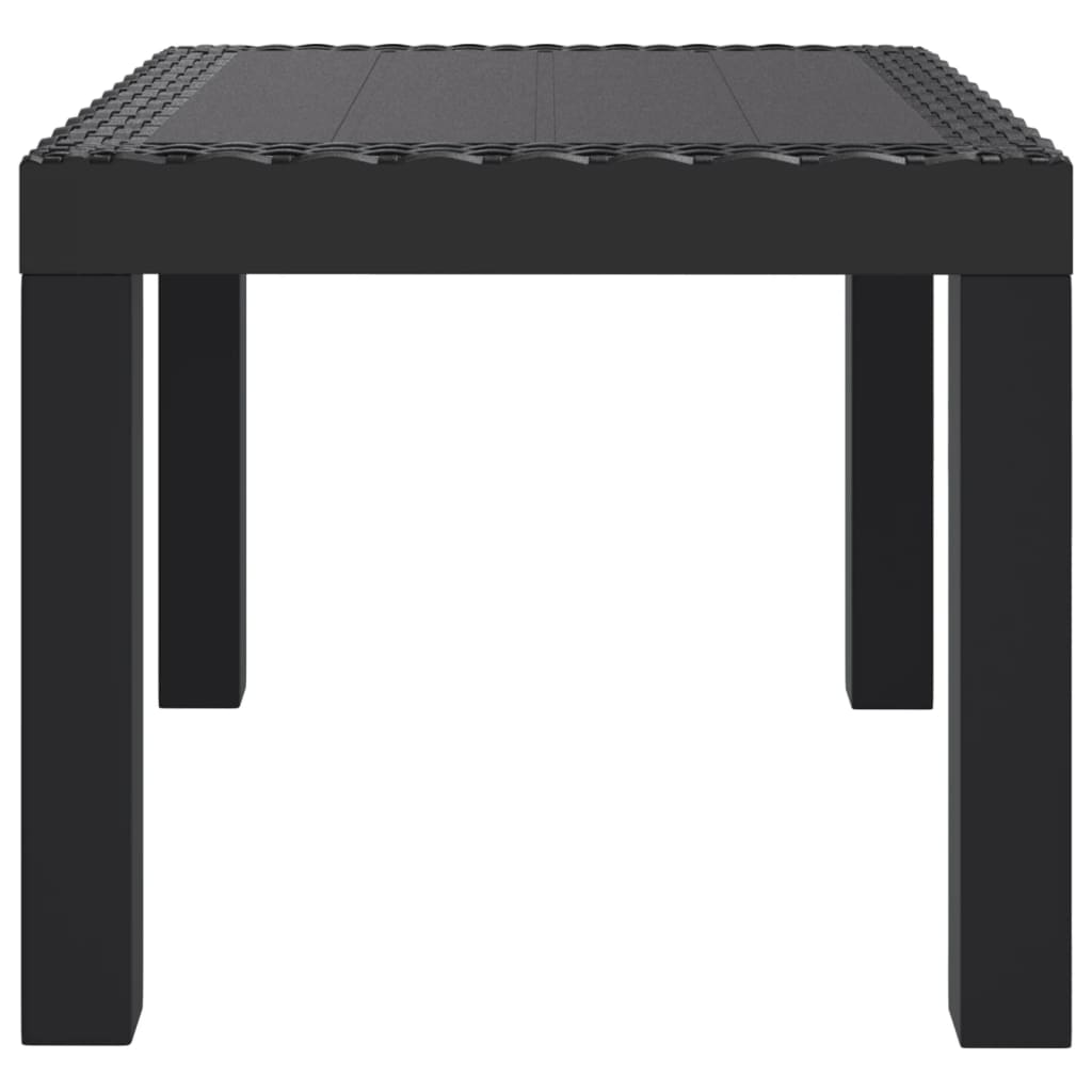 Garden Table Anthracite 59x47x40 cm PP