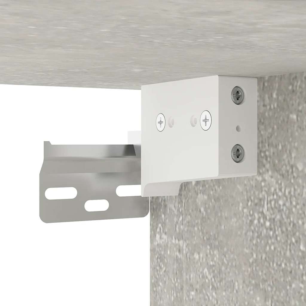 2 Piece Wall-mounted TV Cabinet Set Concrete Grey 57x34,5x40 cm